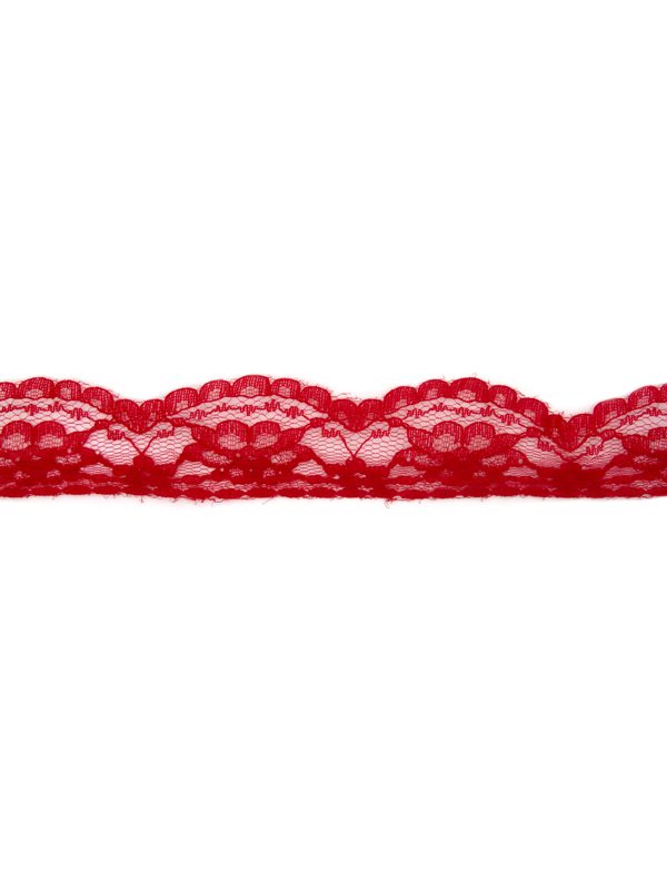 red lace ribbon