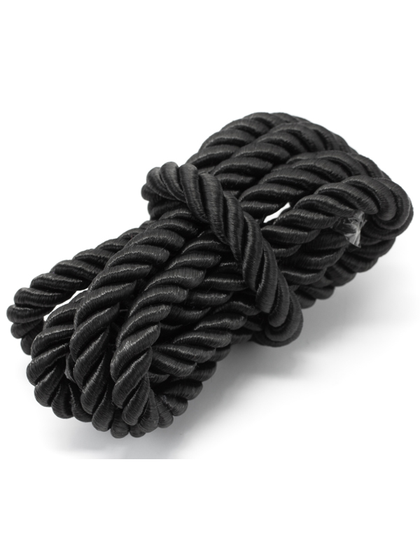 black nylon rope