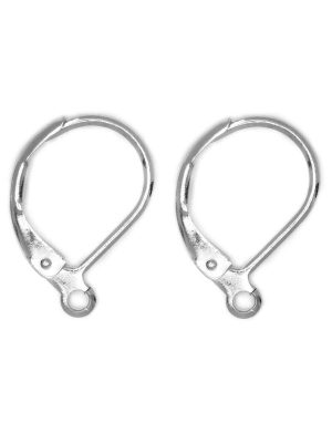 Fashewelry 500Pcs Titanium Steel Earring Hooks Curved Fish Hook