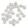 26pc  Round Sterling Silver Beads