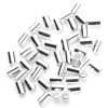 22pc  Round Silver Plated Metal Beads