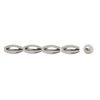 15pc  Oat Silver Plated Metal Beads