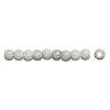 20pc  Round Silver Plated Metal Beads