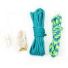 10+pc Teal and Green Braided Paracord Necklace Kit