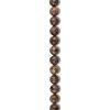 21pc Chocolate Moss Round Stone Beads