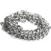 36in Silver Curb Metal Chain
