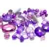 183Gpc Dark Purple Multi Acrylic Bead Mix