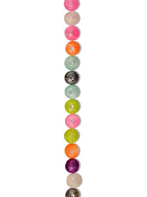 Cousin Fun Pack Acrylic Dice Beads 8mm To 10mm 62/Pkg-Assorted Colors