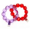 20+pc Purple And Red Popsicle Acrylic Bracelet Kit
