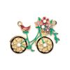 1pc Gold, Green, Pink bicycle Metal Pendant