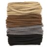 36ft Brown, Gray, Black  Faux Suede Cord