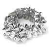 3.3ft Silver Cone Spike Acrylic Stud Ribbon