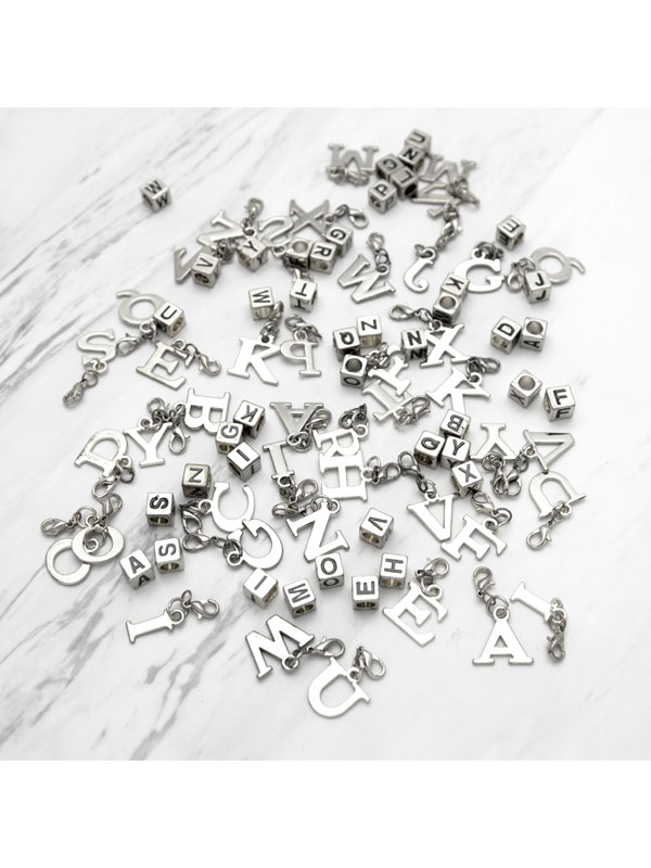 Custom Designed Charms for Jewelry Making Bulk Logo Charms 25mm / Silver / 3 Charms