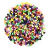 Opaque Multicolor Plastic Pony Bead Mix, 6x9mm, 1000 Beads