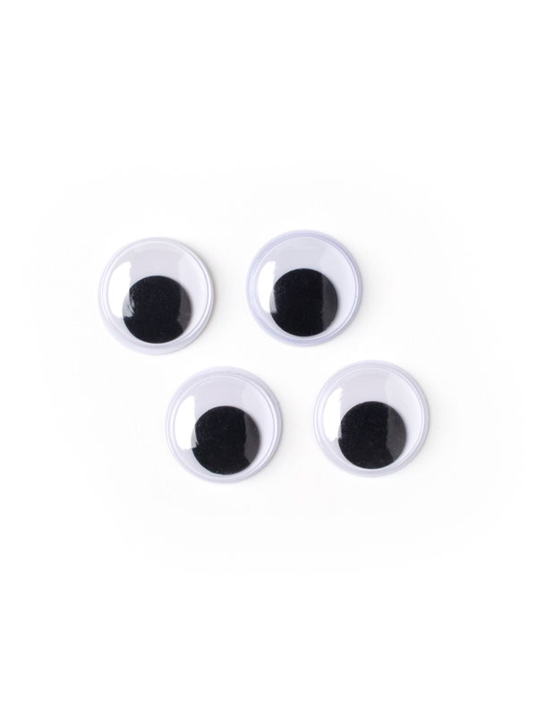 Wiggle Eyes, Pack Of 4, 20mm