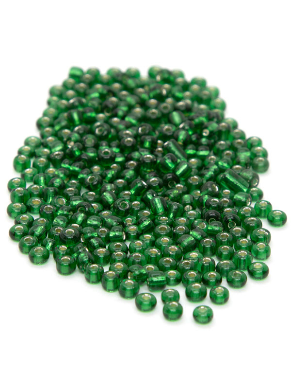 40G Green 6/0 Glass E-Beads