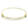 1pc Gold Open, Textured Metal Connector Bangle Base