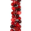 15in Red Faceted Drop Acrylic Charm Chain