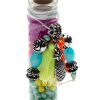 1Set Neon Colors Bottle Glass Necklace And Bracelet Kit