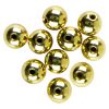 10pc  Round Gold Plated Metal Cord Ends