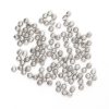2mm Silver Crimp Beads, 100pc