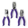 3 Piece Handheld Hole Punch Assortment - 2mm, 3mm, 8mm Hole Sizes