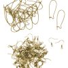 100pc Antique Gold Fishhook Metal Earwires