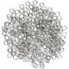 300pc Silver  Metal Open And Closed Jump Rings