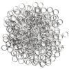 200pc Silver  Metal Open And Closed Jump Rings