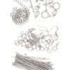 145pc Silver  Metal Finding Starter Pack