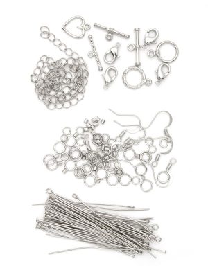 150pcs Stainless Steel Ear Wire Earring Hooks Findings for DIY Jewellery  Making Findings …
