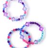 310+pc Jewel-Tone Colors Bicone Diy Plastic Stretch Bracelets