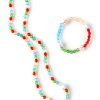 320+pc Bright Colors Cross Diy Plastic Stretch Bracelets