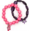 25+pc Pink and Purple Ballet Acrylic Bracelet Kit