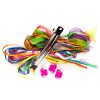 20+pc Colors of the Rainbow Ribbon Acrylic Barrette Kit