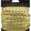 Gold Faux Leather Cord, 19.7 Ft.