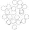 25pc  Circle Sterling Silver Open Jump Rings