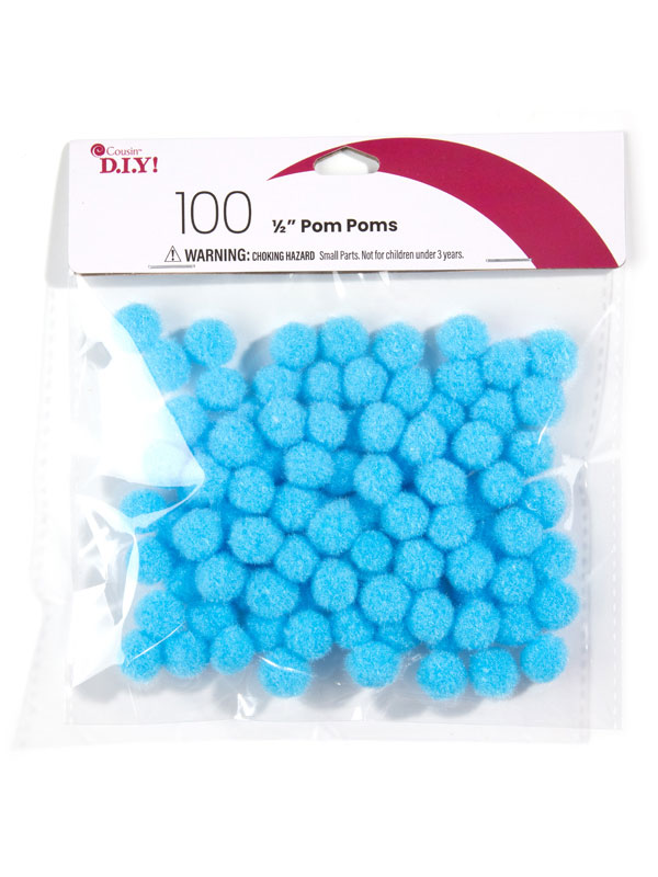 Cousin DIY 100-Pack Half Inch Pom Poms POMHLFIN – Good's Store Online