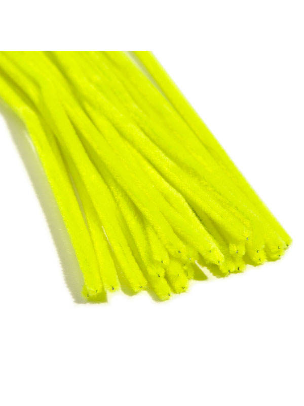 Luxury Yellow Bump Chenille Pipe Cleaners