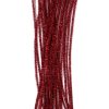 Red Tinsel Stems, 6mm x 12 inch, 25 Pack