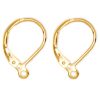 2pc  Lever back Gold Plated Metal Earring Bases