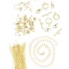 Gold Jewelry Findings Starter Pack, 145pc