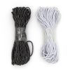 2pc 26.2ft Black And White  Stretch Cords