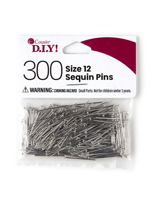 1/2 Silver Sequin Pins 500/pk – i-Bead Inc.